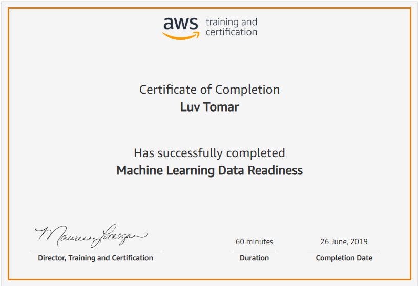 AWS ML Readiness